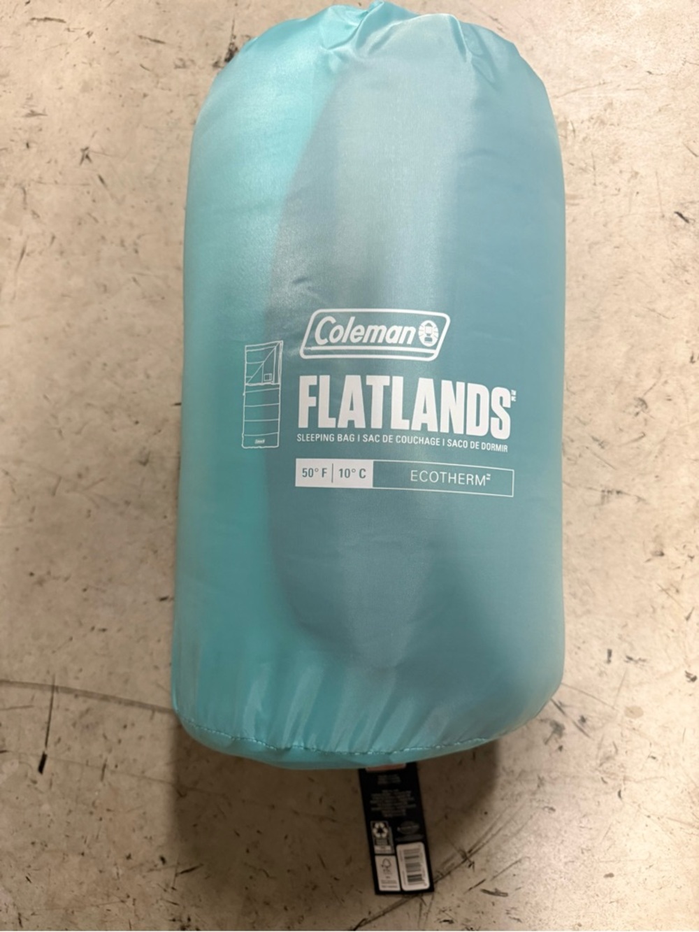 Coleman Flatlands Sleeping Bag - Aqua Teal